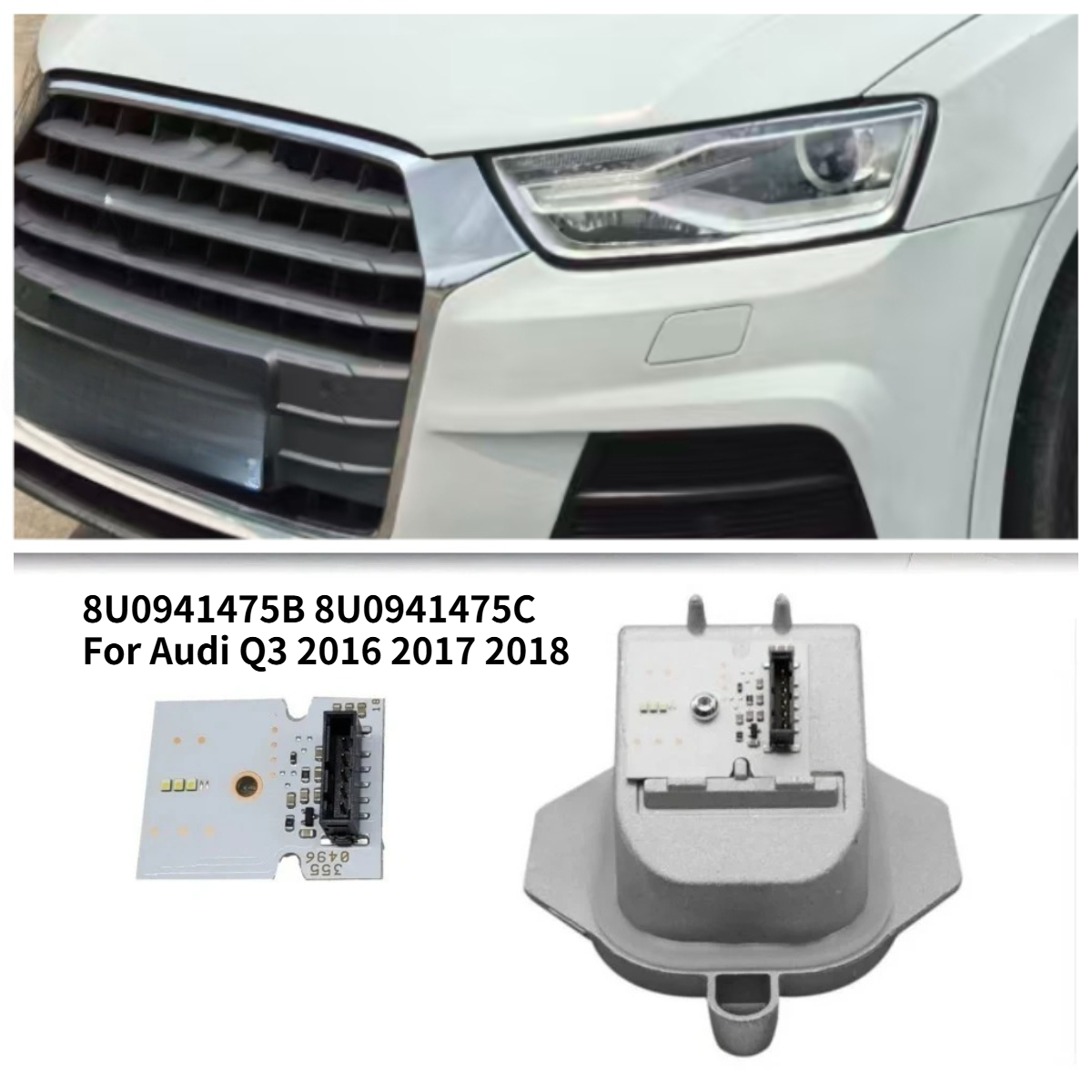 Running Headlamp Led - 8U0941475B 8U0941475C ホワイト LED DRL モジュール