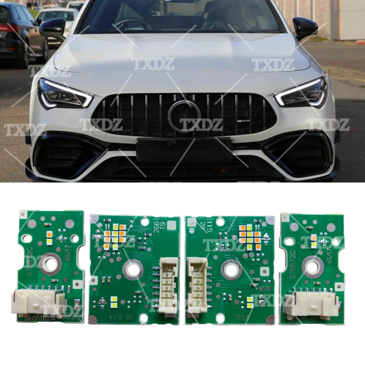 Running Headlamp Led - フルセット DRL LED ボード メルセデス CLA