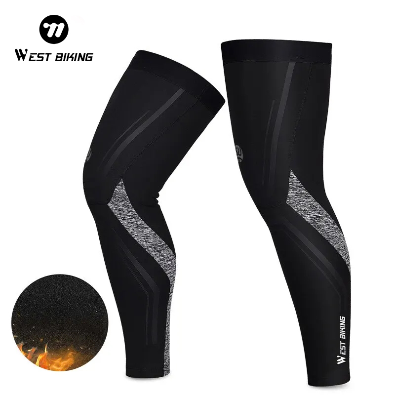 Running Gear Autumn - WestBiking-暖かいレッグスリーブ,スポーツギア,秋と冬,ベルベット,マウンテンまたはロードサイクリング用のサーマルレギンス
