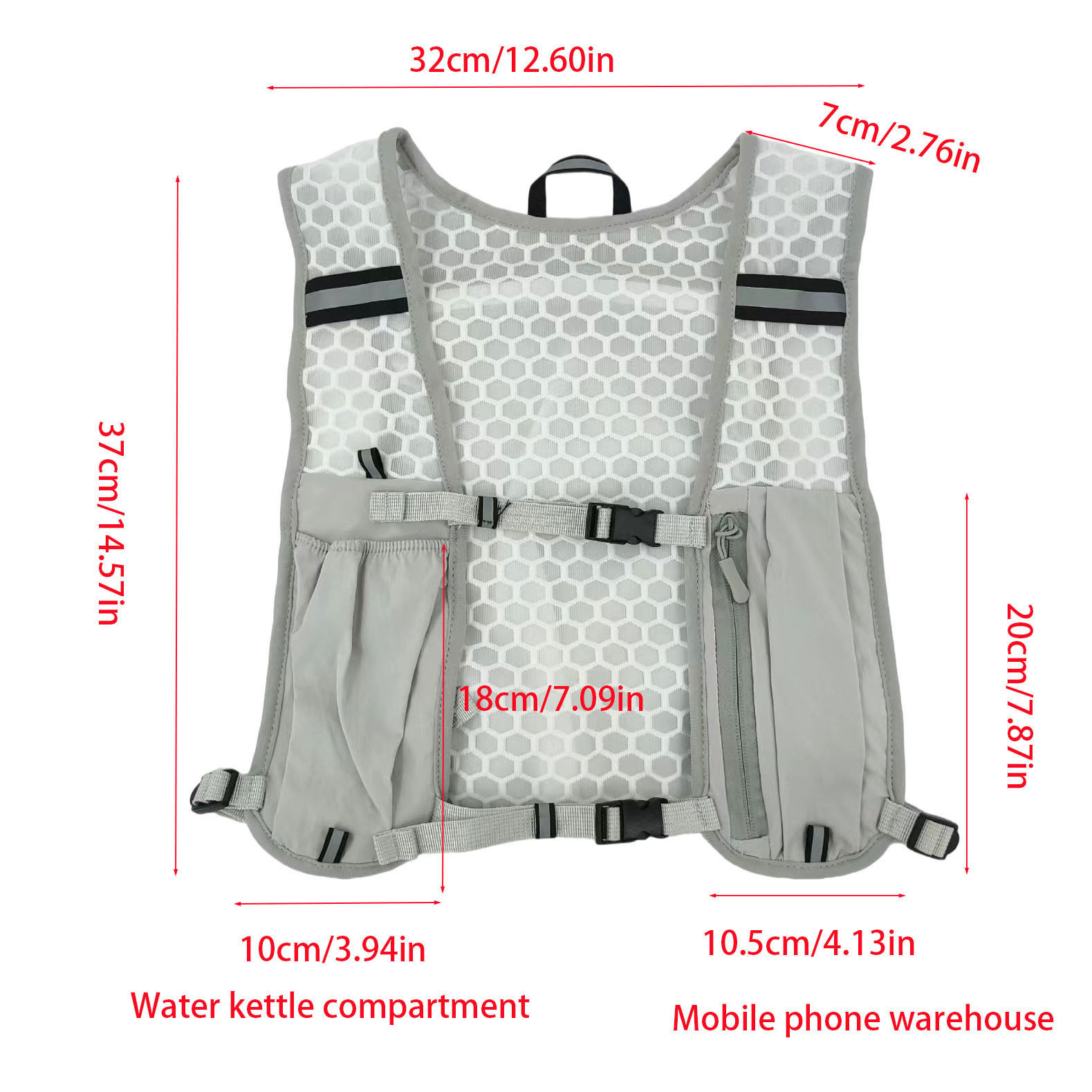 軽量ランニングベスト、サイクリング＆スポーツ用反射材付きハイ - Running Gear Autumn のレビューと価格