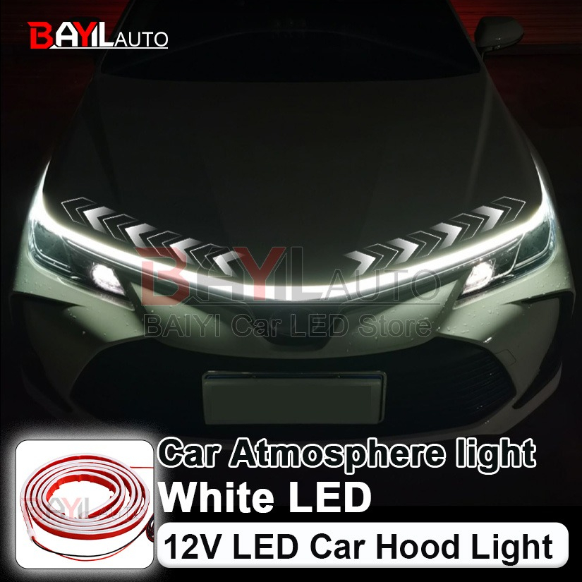 12V ホワイトカーフードライトストリップ、スキャンスタート - Running Headlamp Led のレビューと価格