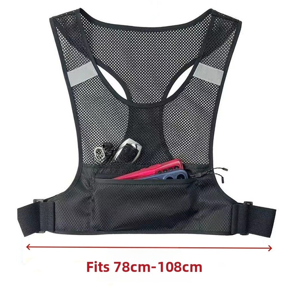 軽量で通気性のあるランニングベストウエストパック、反射デザイ - Running Gear Design のレビューと価格
