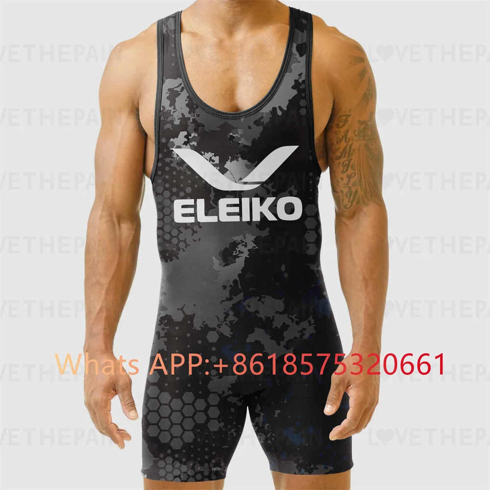 Eleiko-男性用の高度なレスリングシングレットユニフォー - Running Gear Train のレビューと価格