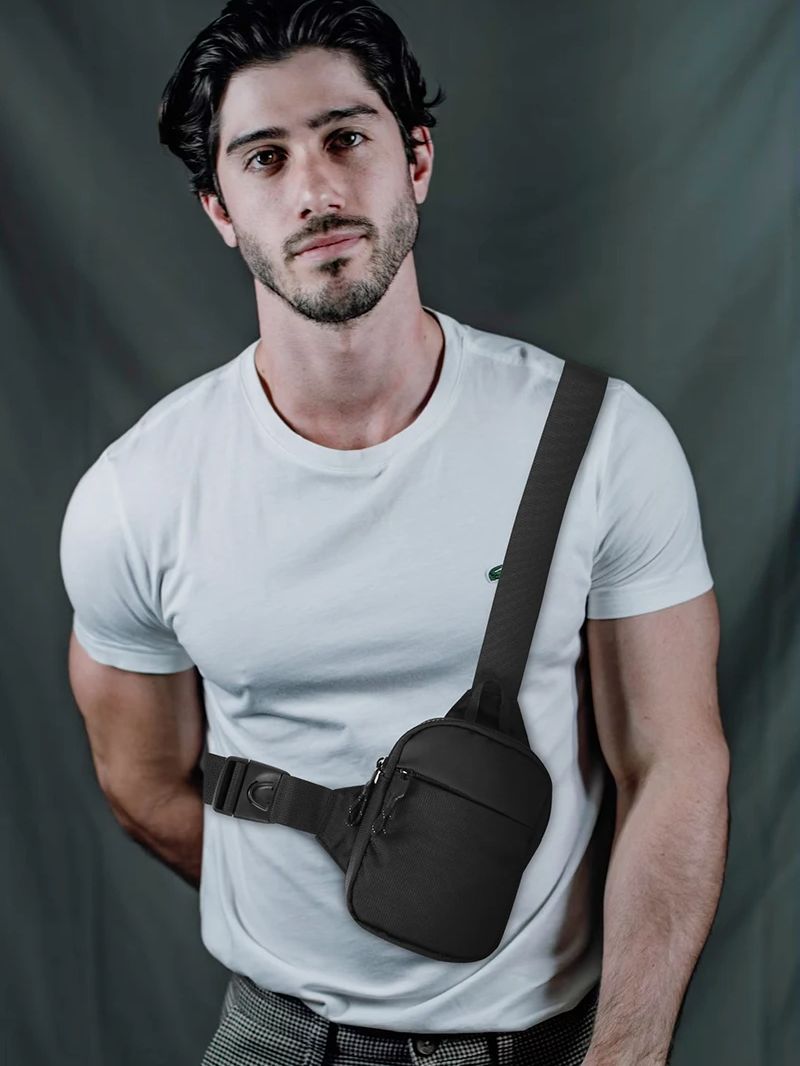 カジュアルメンズショルダーチェストバッグナイロン防水アウトド - Running Gear Belt のレビューと価格