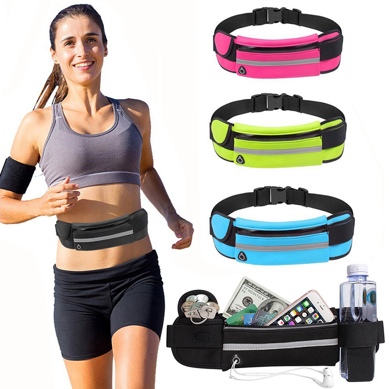 スポーツファニーパック女性ランニングウエストバッグ男性ベルト - Running Gear Belt のレビューと価格