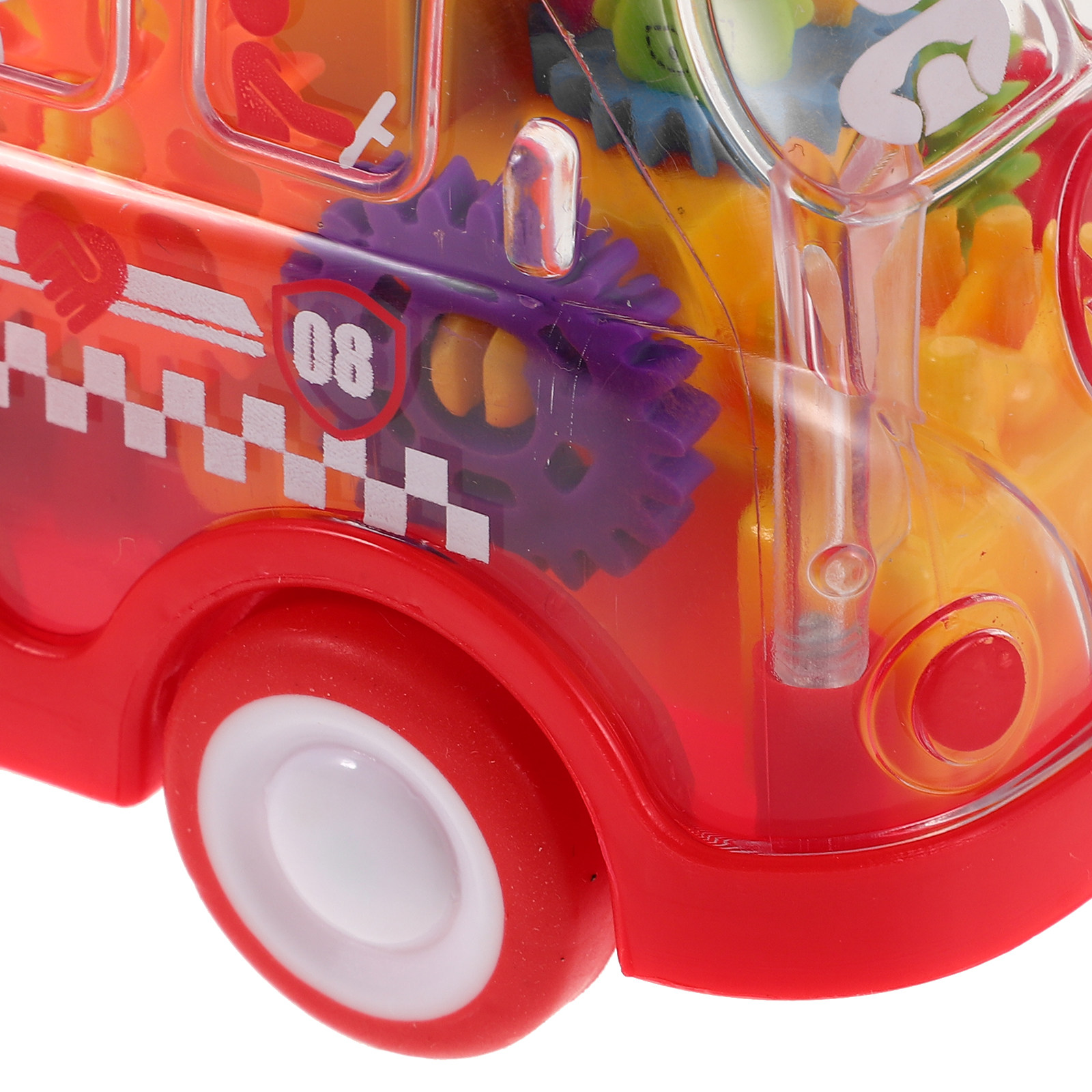 2個セット 子供用ギアカー 透明デザイン 慣性摩擦動力車 幼 - Running Gear Design のレビューと価格