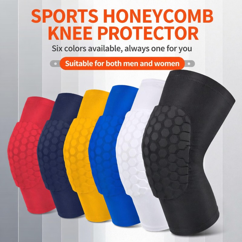 スポーツ用膝パッド、ハニカムデザインの男女兼用保護具、バスケ - Running Gear Design のレビューと価格