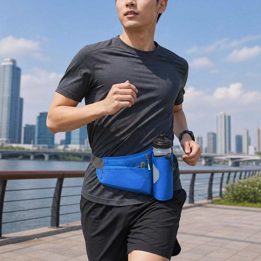 ウォーターボトルホルダー付きファニーパック、延長ストラップ付 - Running Gear Belt のレビューと価格
