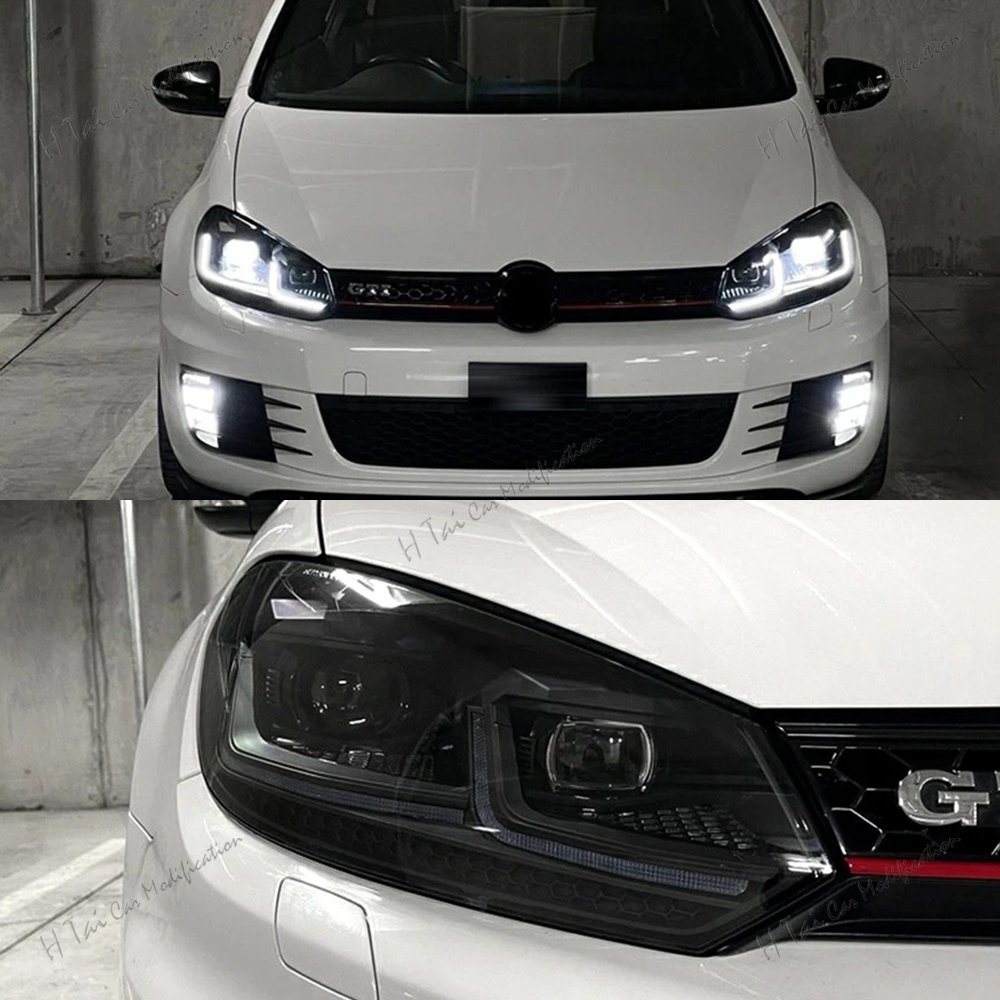 LXBY ペアヘッドライトアセンブリ VW フォルクスワーゲ - Running Headlamp Led のレビューと価格