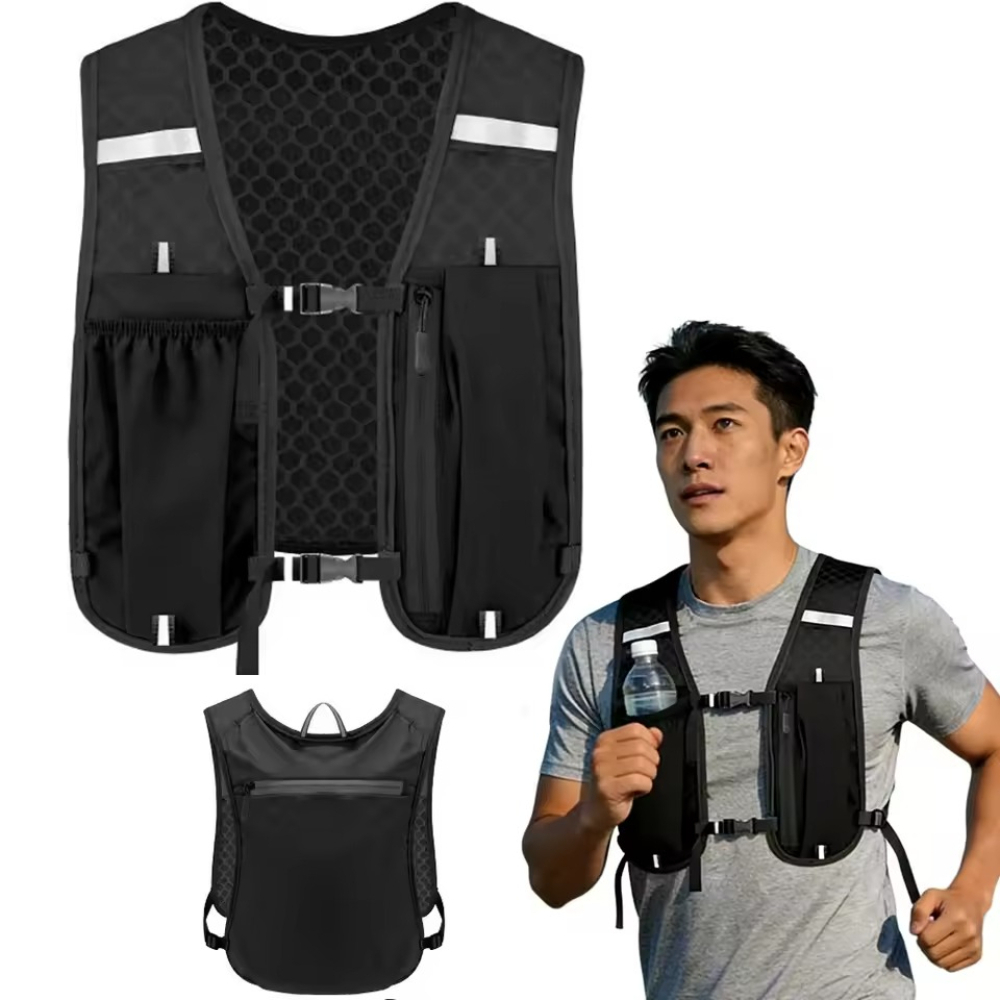 ハイドレーションバックパックベスト ランニング用 男女兼用  - Running Gear Autumn のレビューと価格
